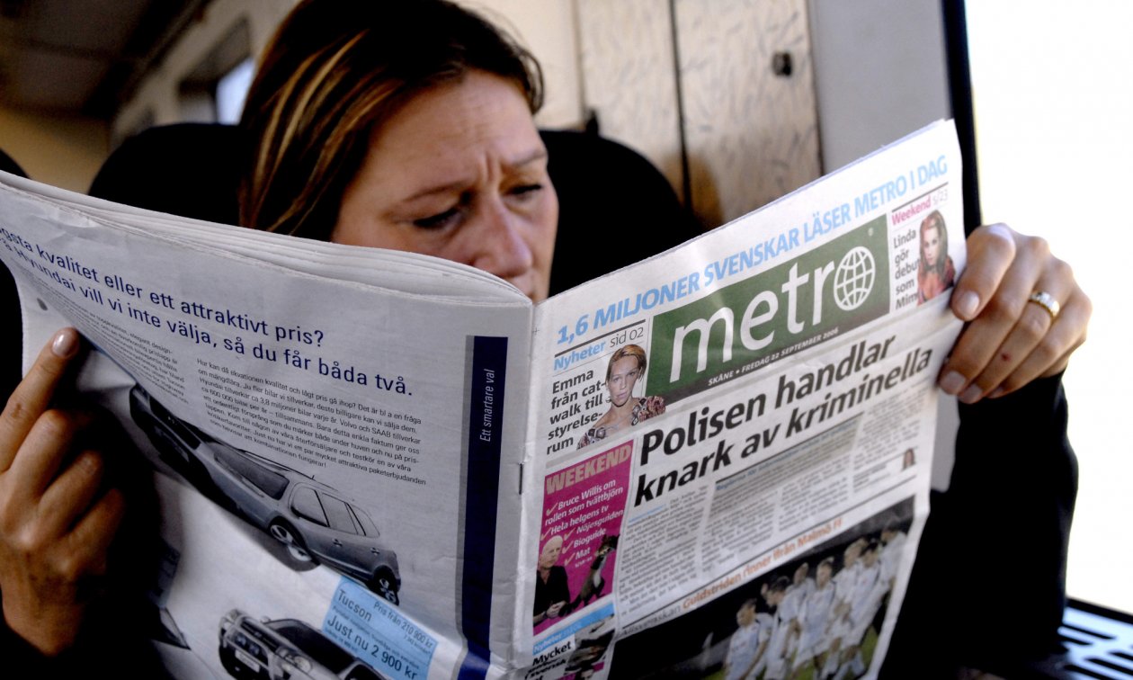 Metro, 1995 yılındaki kuruluşundan itibaren metropollerde dağıtılan ücretsiz gazetelerin tüm dünyada öncüsü oldu. Ağustos 2019’da İsveç baskısı durduruldu.