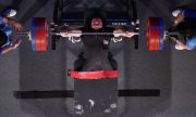 Jordan's Omar Qarada won the gold medal in men's weightlifting. (© picture alliance/Associated Press/Koji Ito)