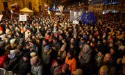 Protests in Bratislava on 25 January. (© picture alliance / CTK /Holubova Dorota)