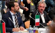 Salvini and Asselborn at a meeting on July 12 in Innsbruck. (© picture-alliance/dpa)
