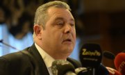 Panos Kammenos explaining his decision to resign. (© picture-alliance/dpa)
