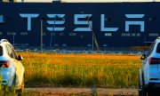 Tesla'nın Şanghay'daki 'giga fabrika'sı. (© picture-alliance/dpa)
