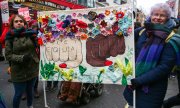 Demonstration zum Weltfrauentag am 4. März in London. (© picture alliance / ZUMAPRESS.com / Steve Taylor)