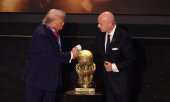 US-Präsident Donald Trump und Fifa-Präsident Gianni Infantino. (© picture alliance / PA Images / Sam Corum)