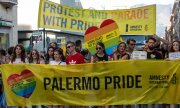The 2019 Palermo Pride parade. (© picture-alliance/dpa)