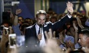 Mitsotakis's Nea Dimokratia won with just under 40 percent of the vote. (© picture-alliance/dpa)