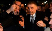 Sedat Peker after his release from prison in 2014. (© picture-alliance/Islam Yakut)