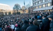 Protests against violent crime in Sweden following the murder of a 16-year-old girl. (© picture-alliance/dpa)