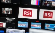 Regieraum von RSI, dem öffentlichen Radio und Fernsehen der italienischsprachigen Schweiz. (© picture-alliance/dpa)