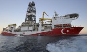The Turkish drilling ship Fatih, pictured here in October 2018 off the coast of Antalya. (© picture-alliance/dpa)