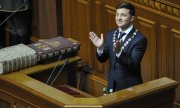 Zelensky during his inauguration. (© picture-alliance/dpa)