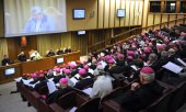 Une séance du sommet de crise au Vatican sur les abus sexuel. (© picture-alliance/dpa)
