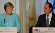 Hollande wanted a quick deal on a new bailout programme after the referendum, while Merkel said she saw no basis for it. (© picture-alliance/dpa)