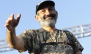 The leader of the protest movement, Nikol Pashinyan. (© picture-alliance/dpa)
