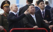 Vladimir Putin and Kim Jong-un. (© picture alliance/ASSOCIATED PRESS/Mikhail Metzel)