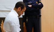 Dani Alves vor Gericht in Barcelona am 5. Februar. (© picture-alliance/ASSOCIATED PRESS / Alberto Estevez)