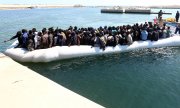 Migrants rescued by the Libyan coastguard in May 2017. (© picture-alliance/dpa)
