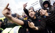 Manifestation contre les Démocrates de Suède, à Stockholm. (© picture-alliance/dpa)