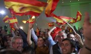 Vox supporters celebrate their party's success on Sunday. (© picture-alliance/dpa)