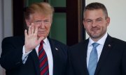 Президент США Трамп принимает в Белом доме премьер-министра Словакии Пеллегрини. (© picture-alliance/dpa)