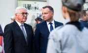 Polonya ve Almanya cumhurbaşkanları Andrzej Duda ve Frank-Walter Steinmeier (solda). (© picture-alliance/dpa)