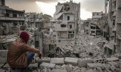 İdlib vilayetindeki Ariha şehrinden bir görüntü (19 Şubat 2020). (© picture-alliance/dpa)