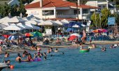 La plage de Kalamitsi dans le nord de la Grèce. (© picture-alliance/dpa)