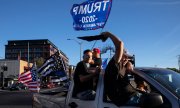 Ein Autokorso von Trump-Anhängern auf dem Weg nach Portland, Oregon, am 29. August 2020. (© picture-alliance/dpa)