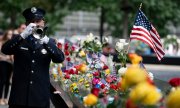 Commémorations du 20e anniversaire des attentats sur le site du World Trade Center, à New York. (© picture-alliance / ASSOCIATED PRESS / John Minchillo)