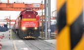 The postal train between China and Lithuania, which only went into operation in 2020, has been suspended. (© picture-alliance/Xinhua News Agency/Tang Yi)