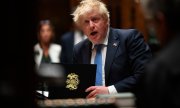 Boris Johnson on 19 April in the House of Commons. (© picture alliance/ASSOCIATED PRESS/Jessica Taylor)