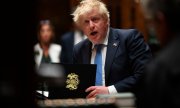 Boris Johnson am 19. April im House of Commons. (© picture alliance/ASSOCIATED PRESS/Jessica Taylor)