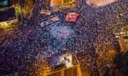 Around 100,000 protesters gathered in Tel Aviv on 11 March. (© picture alliance / AA / Amir Terkel)