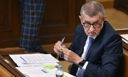 Andrej Babiš in the Czech Parliament. (© picture alliance/dpa/CTK/Michaela Rihova)