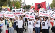 Solidarity rally in Paris on 17 September 2023. (© picture alliance/abaca/Yaghobzadeh Alfred/ABACA)