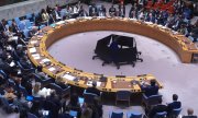 Russland und China enthielten sich bei der Abstimmung, alle 13 anderen Sicherheitsratsmitglieder stimmten mit Ja.  (© picture alliance / Anadolu / Selçuk Acar)