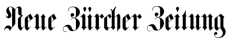 Neue Zürcher Zeitung