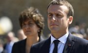 Emmanuel Macron mit der zurückgetretenen Verteidigungsministerin Sylvie Goulard (© picture-alliance/dpa)