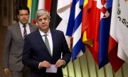 Eurogroup chief Mario Centeno on 19 Novemeber 2018 in Brussels. (© picture-alliance/dpa)
