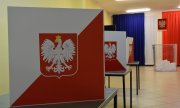 Избирательный участок в польском городе Любин. (© picture-alliance/dpa)
