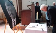 German President Steinmeier at a commemoration ceremony for Walter Lübcke. (© picture-alliance/dpa)