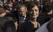 Canan Kaftancıoğlu mahkeme kararından sonra. Karar henüz temyiz edilmedi. (© picture-alliance/dpa)