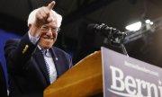 Bernie Sanders, le 11 février 2020, lors d'un meeting électoral à Manchester, New Hampshire. (© picture-alliance/dpa)