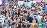 Организаторы протеста в Загребе назвали мероприятие 'Фестивалем свободы'. (© picture-alliance/dpa)