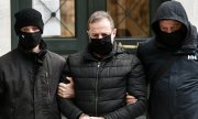 The arrest of Dimitris Lignadis on 21.02.2021. (© picture-alliance/dpa)