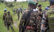 Голубые каски ООН и конголезские вооружённые силы оцепили территорию, на которой произошло нападение. (© picture-alliance/Жюстен Кабумба Кабумба)