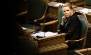 Inger Stojberg 2016'da Göç ve Uyum Bakanıyken. (© picture-alliance/ Scanpix Denmark/Mathias Lovgreen Bojesen)