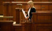 Elena Udrea in an archive photo from 2015 (© picture alliance / AP Photo / Vadim Ghirda)