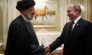 Президент России Владимир Путин (справа) и президент Ирана Ибрахим Раиси (слева) в Ашхабаде, Туркменистан, 29 июня 2022 года. (© picture-alliance/ZUMAPRESS.com/Iranian Presidency)