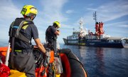 Das deutsche Rettungsschiff Humanity 1 bittet Italien am 3. November um Aufnahme Geretteter. (© picture alliance/ROPI/Max Cavallari)